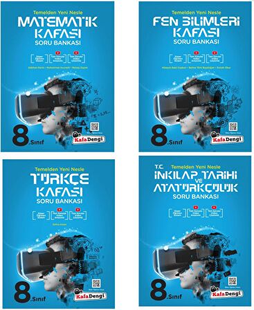 Kafadengi 8. Sınıf Lgs Kafası Soru Bankası Seti 4 Kitap 2023