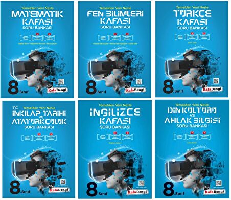 Kafadengi 8. Sınıf Lgs Kafası Soru Bankası Seti 6 Kitap Tam Set 2023