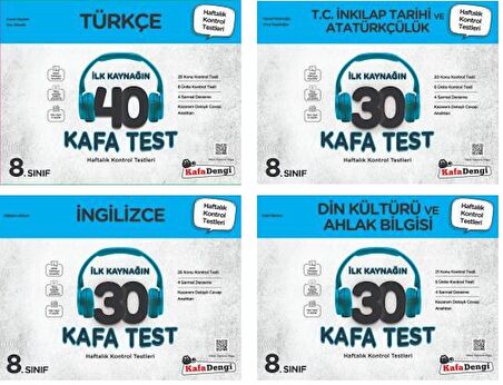 Kafadengi 8. Sınıf Lgs Sözel Kafa Test Seti 4 Kitap 2023