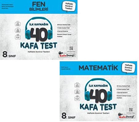 Kafadengi 8. Sınıf Lgs Matematik Fen Bilimleri Kafa Test Seti 2023