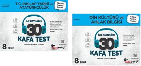 Kafadengi 8. Sınıf Lgs İnkılap Tarihi + Din Kültürü Kafa Test Seti 2 Kitap 2023
