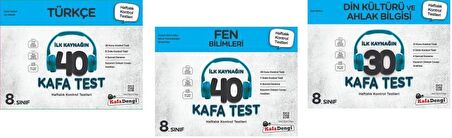 Kafadengi 8. Sınıf Lgs Fen + Türkçe + Din Kafa Test Seti 3 Kitap 2023