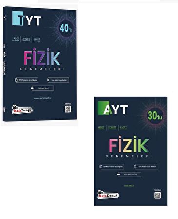 Kafadengi Tyt Ayt Fizik Branş Denemesi Seti 2023