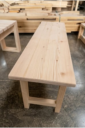 Milena Bench Naturel Bank 30x100 Ham Ladin Ağacı