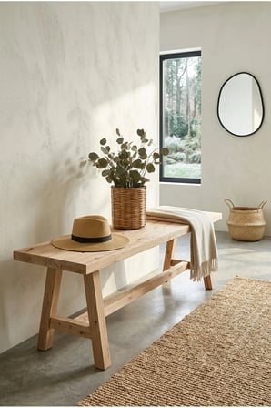 Grete Bench Naturel Bank 30x150 Ham Ladin Ağacı