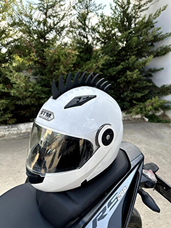 Motor & Motosiklet Punk Görünümlü Stil 2 Kask Dış Aksesuar