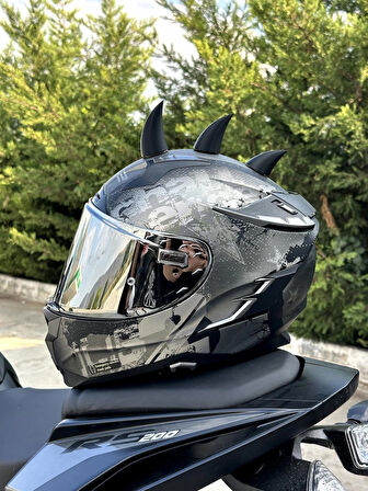 Motor & Motosiklet Punk Görünümlü Stil 1 Kask Dış Aksesuar