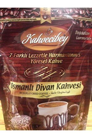 Kahvecibey 7 Farklı Lezzetle Harmanlanmış Yöresel Kahve Osmanlı Divan Kahvesi 25 X 200 Gr