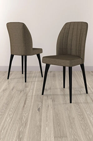 Elis Siyah Mermer Desen 80x132 Açılabilir Masa Takımı 4 Sandalye, 1 Bench
