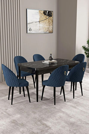Daisy Beyaz 80x132 Açılabilir MDF Mutfak Masa Takımı 4 Sandalye