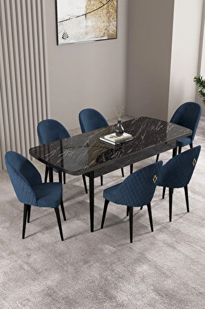 Daisy Beyaz 80x132 Açılabilir MDF Mutfak Masa Takımı 4 Sandalye