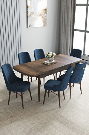 Ikon Meşe Desen 80x132 MDF Açılabilir Yemek Masası Takımı 4  Sandalye