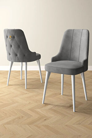 Jusie Barok Desen 80x132 Açılabilir Yemek Odası Takımı 4  Sandalye