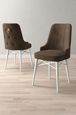 Arvela Beyaz 80x132 MDF Açılabilir Yemek Odası Takımı 4  Sandalye