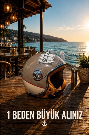 NERO RETRO MOTOSİKLET KASK - ECE SERTİFİKALI