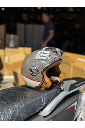 NERO RETRO MOTOSİKLET KASK - ECE SERTİFİKALI