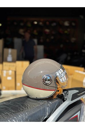 NERO RETRO MOTOSİKLET KASK - ECE SERTİFİKALI