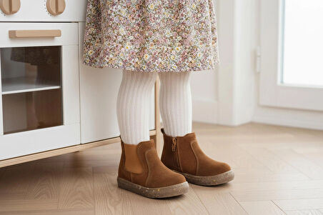 İlk Adım Ayakkabısı, Süet Deri, Hello Little Tiny