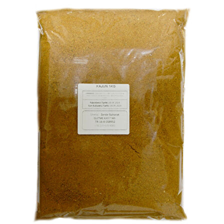 ZERDE BAHARAT Kajun Toz, 1 kg, Cajun, Patates Baharatı