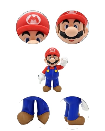 Süper Mario Koleksiyonluk Dekoratif Biblo Oyun Karakter Figürü