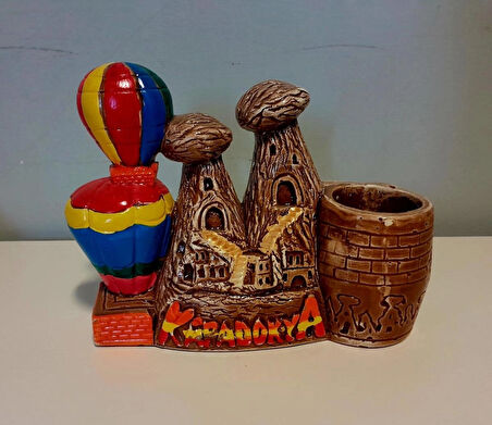 AthStore Kapadokya Peribacası Alçı Balonlu Kalem Kutusu, Kalemlik 335 TL  Şimdi Al