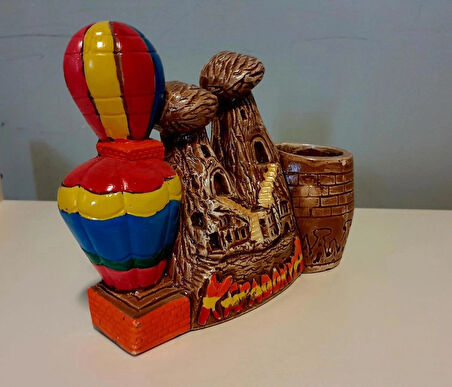 AthStore Kapadokya Peribacası Alçı Balonlu Kalem Kutusu, Kalemlik 335 TL  Şimdi Al