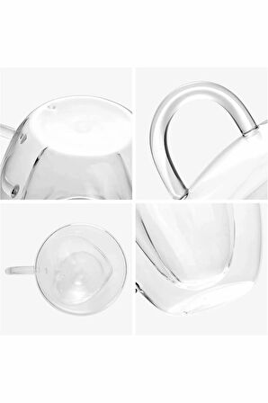 Türk kahvesi-Shot-Espresso Fİncanı 2'li Kalpli