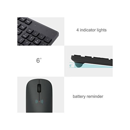 Xiaomi 2.4g Kablosuz Klavye Mouse siyah