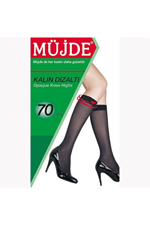 Kalın 70 Denye Dizaltı Pantolon Çorabı 38-BRONZ 3 Çift