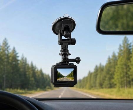 GoPro,Insta360,DJI,Osmo Uyumlu Vakumlu Aksiyon Kamera Tutucu Araç Camı İçin Ayarlanabilir