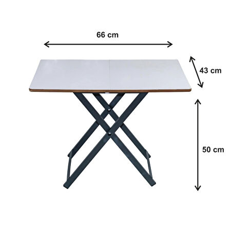Katlanır Balkon Bahçe Kamp Masası
