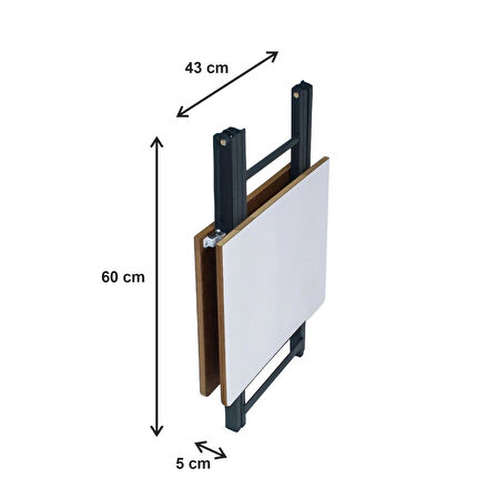 Katlanır Balkon Bahçe Kamp Masası