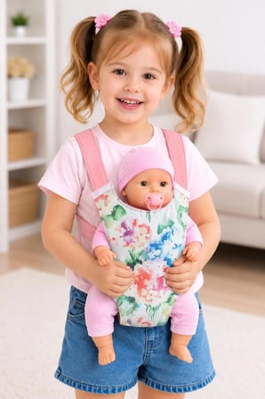 Oyuncak Bebek Kangurusu/Kız Çocuk Ana Kucağı