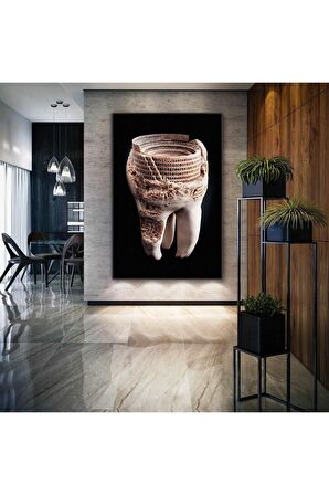 Diş Muayanehane Dental Sağlık Roma Kolezyum Kanvas Tablo T1012115