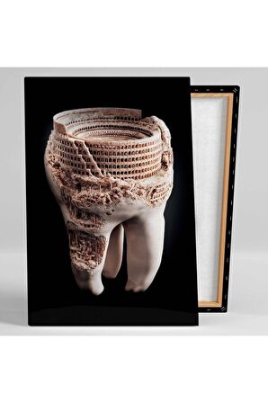 Diş Muayanehane Dental Sağlık Roma Kolezyum Kanvas Tablo T1012115