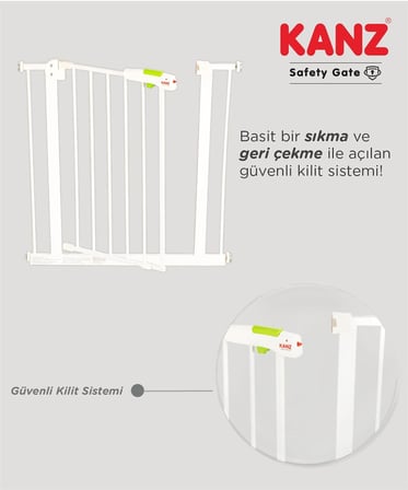 KANZ Safety Gate Güvenlik Kapısı Krem