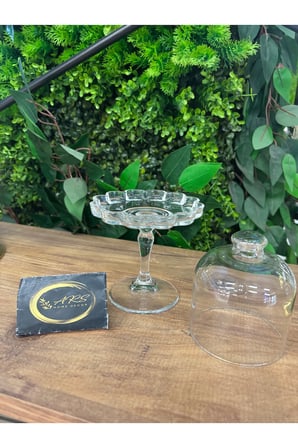 ARS Paşabahçe Ayaklı, Kapaklı Patisserie Sunumluk, Lokumluk, Cam Makaronluk