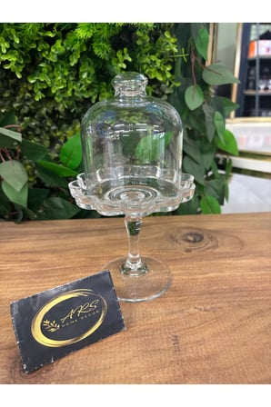 ARS Paşabahçe Ayaklı, Kapaklı Patisserie Sunumluk, Lokumluk, Cam Makaronluk