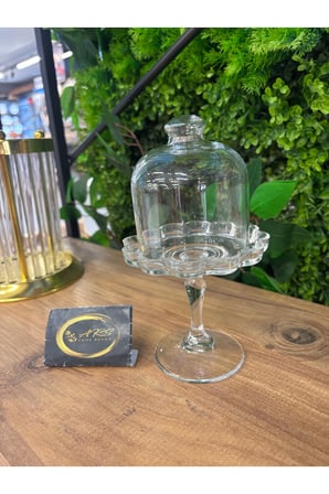 ARS Paşabahçe Ayaklı, Kapaklı Patisserie Sunumluk, Lokumluk, Cam Makaronluk