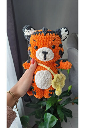 Amigurumi Örgü Kadife / Peluş Kaplan