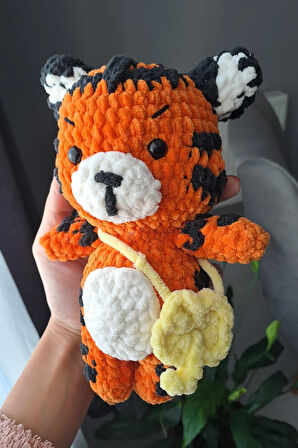 Amigurumi Örgü Kadife / Peluş Kaplan