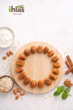 Karışık Hurma Ramazana özel Paket 1,5 KG Sukkari+ Mazafati İran Yaş Hurma+Bağdat Zahidi 500g*3