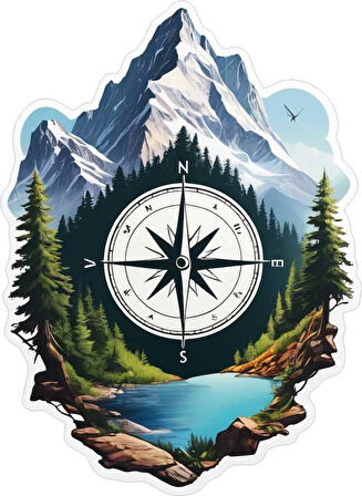 33X33 cm Karavan v3 Araç Tekne Duvar Jeep Oto Sticker