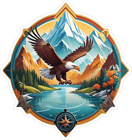  33X33 cm Karavan V12 Araç Tekne Duvar Jeep Oto Sticker