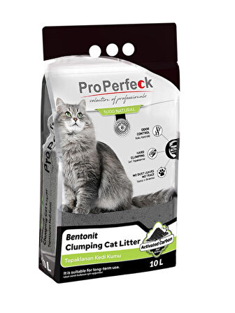 PRO PERFECK AKTİF KARBON İNCE KEDİ KUMU 10 LT
