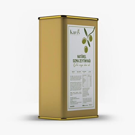 Karcis Yeni Hasat Soğuk Sıkım Natürel Sızma Zeytinyağı 5 Lt