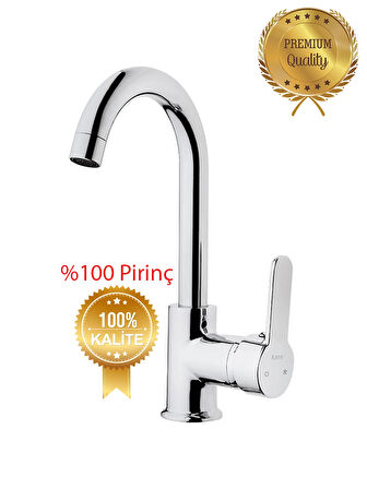 Kare Delta Mix Lavabo Bataryası (Kısa Borulu)