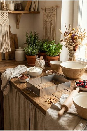 Homerest Ayarlanabilir Kare Çelik Kek ve Pasta Kalıbı 22-44cm