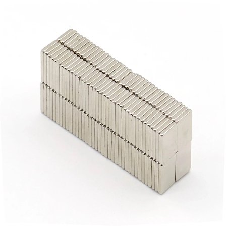 20 Adet 15X10X1.5 Mm Köşeli Neodyum Mıknatıs N35 Magnet Dayanıklı Nikel Kaplama