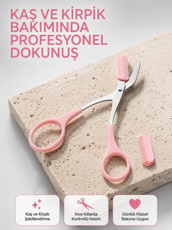 Taşınabilir Kaş Kirpik Düzenleme Makası – Ergonomik Tasarım Yeni Nesil